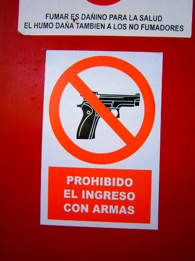 Prohibido armas