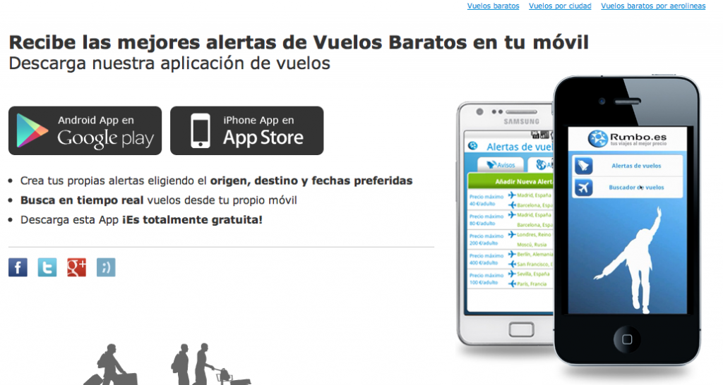 app smartphone Rumbo