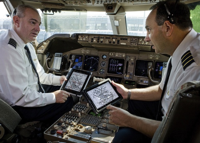 Pilotos con iPad